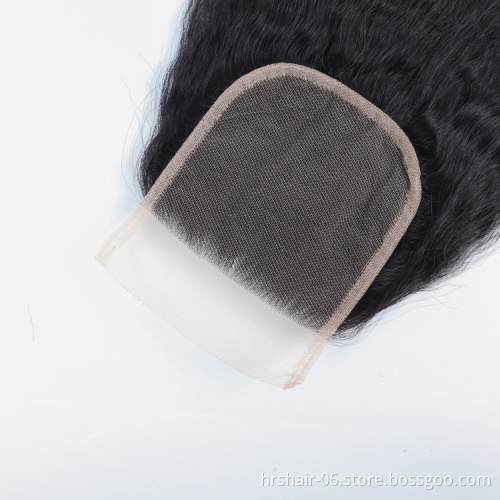 12a virgin unprocessed hair kinnky straight weaves bundles peruvian and brazilian human hair bundles with closure